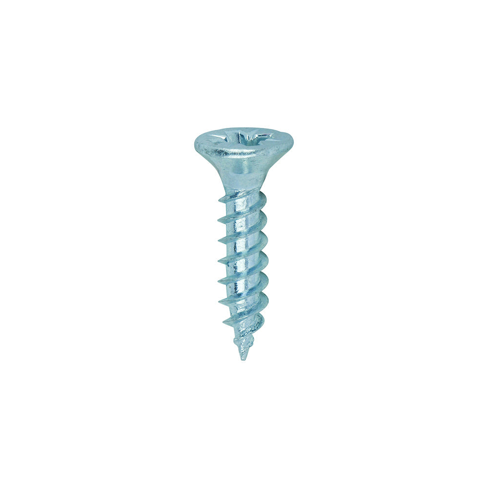 This is an image of Timco - Twin-Threaded Woodscrews - PZ - Double Countersunk - Zinc 6 x 5/8" - (200 PCS Box) 00658CWZ