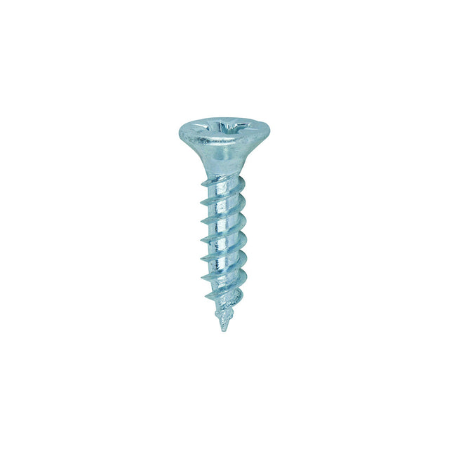 This is an image of Timco - Twin-Threaded Woodscrews - PZ - Double Countersunk - Zinc 6 x 5/8" - (200 PCS Box) 00658CWZ