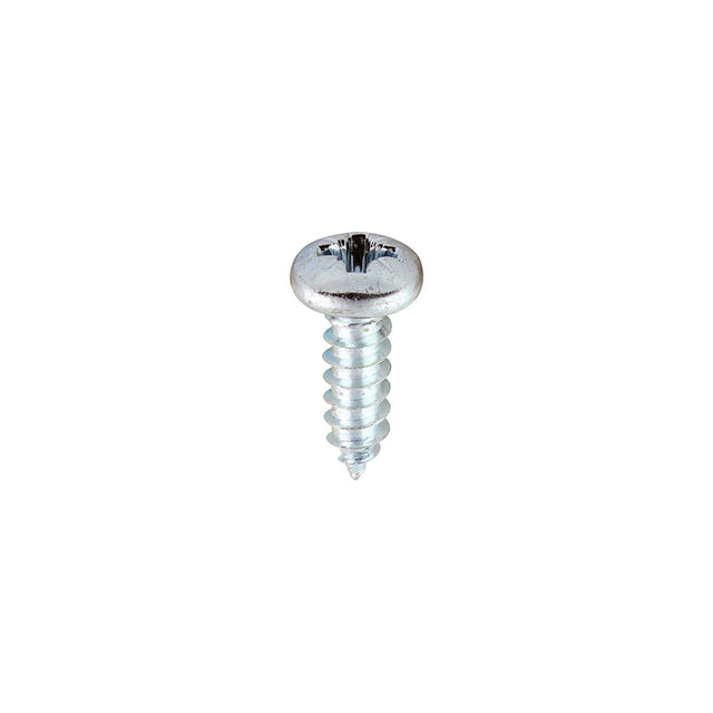 This is an image of Timco - Self-Tapping Screws - PZ - Pan - Zinc 8 x 1/2" - (200 PCS Box) 00812CPAZS