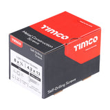 This is an image of Timco - Metal Construction Light Section Screws - Hex - Self-Drilling - Zinc 8 x 1/2" - (1000 PCS Box) 00812HWSD