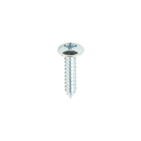 This is an image of Timco - Metal Tapping Screws - PZ - Flange - Self-Tapping - Zinc 8 x 3/4" - (200 PCS Box) 00834CFAZS
