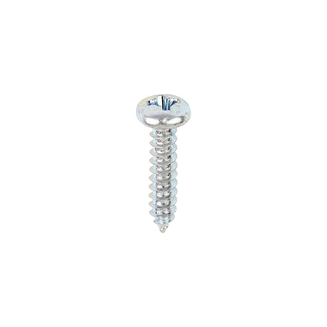This is an image of Timco - Self-Tapping Screws - PZ - Pan - Zinc 8 x 3/4" - (200 PCS Box) 00834CPAZS