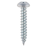 This is an image of Timco - Twin-Threaded Woodscrews - PZ - Round - Zinc 8 x 3/4" - (200 PCS Box) 00834CRWZ