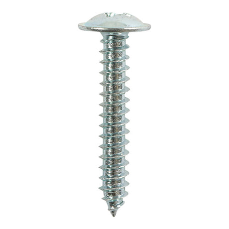 This is an image of Timco - Self-Tapping Screws - PZ - Flange Head - Zinc 8 x 3/8" - (16 PCS TIMpac) 00838CFAZP