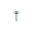 This is an image of Timco - Metal Tapping Screws - PZ - Flange - Self-Tapping - Zinc 8 x 5/8" - (200 PCS Box) 00858CFAZS