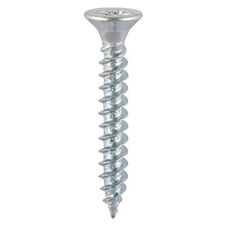This is an image of Timco - Twin-Threaded Woodscrews - PZ - Double Countersunk - Zinc 8 x 5/8" - (200 PCS Box) 00858CWZ
