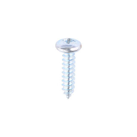 This is an image of Timco - Self-Tapping Screws - PZ - Pan - Zinc 10 x 3/4" - (200 PCS Box) 01034CPAZS