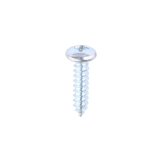 This is an image of Timco - Self-Tapping Screws - PZ - Pan - Zinc 10 x 3/4" - (200 PCS Box) 01034CPAZS