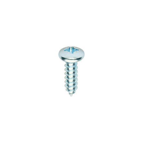This is an image of Timco - Metal Tapping Screws - PZ - Pan - Self-Tapping - Zinc 10 x 5/8" - (200 PCS Box) 01058CPAZS
