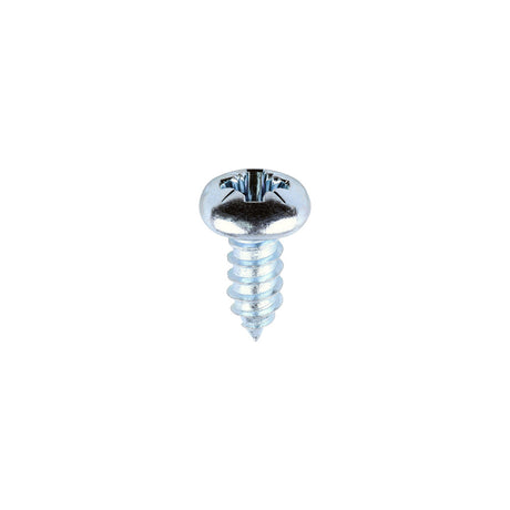 This is an image of Timco - Metal Tapping Screws - PZ - Pan - Self-Tapping - Zinc 12 x 1/2" - (200 PCS Box) 01212CPAZS