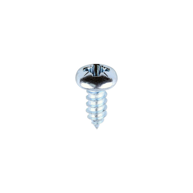 This is an image of Timco - Metal Tapping Screws - PZ - Pan - Self-Tapping - Zinc 12 x 1/2" - (200 PCS Box) 01212CPAZS