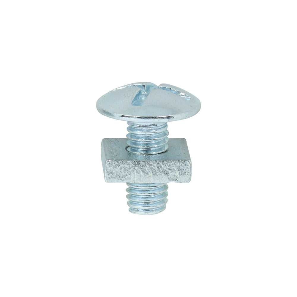 This is an image of Timco - Roofing Bolts with Square Nuts - Zinc M5 x 12mm - (200 PCS Box) 0512RB
