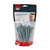 This is an image of Timco - Carriage Bolts & Hex Nuts - Zinc M6 x 100mm - (55 PCS TIMbag) 06100CBB