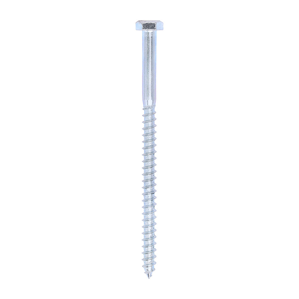 This is an image of Timco - Coach Screws - Hex - Zinc 6.0 x 100mm - (200 PCS Box) 06100CSC