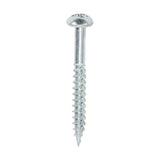 This is an image of Timco - Twin-Threaded Woodscrews - PZ - Round - Zinc 6 x 1 1/4" - (200 PCS Box) 06114CRWZ