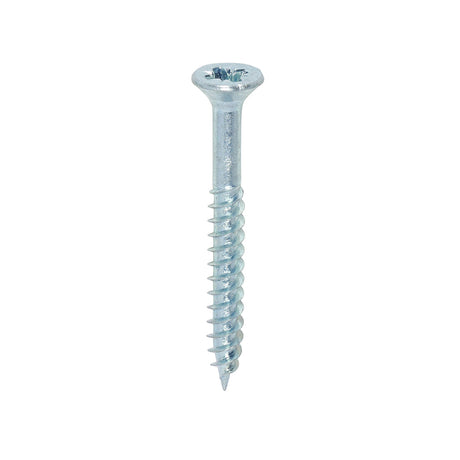 This is an image of Timco - Twin-Threaded Woodscrews - PZ - Double Countersunk - Zinc 6 x 1 1/4" - (200 PCS Box) 06114CWZ