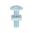 This is an image of Timco - Roofing Bolts with Square Nuts - Zinc M6 x 20mm - (200 PCS Box) 0620RB