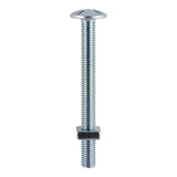This is an image of Timco - Roofing Bolts & Square Nuts - Zinc M6 x 40mm - (110 PCS TIMbag) 0640RBB