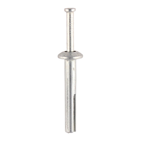 This is an image of Timco - Zamac Nail In Anchors - Zinc 6.0 x 40mm - (100 PCS Box) 0640ZNA