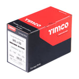 This is an image of Timco - Carriage Bolts & Hex Nuts - Zinc M6 x 50mm - (200 PCS Box) 0650CB
