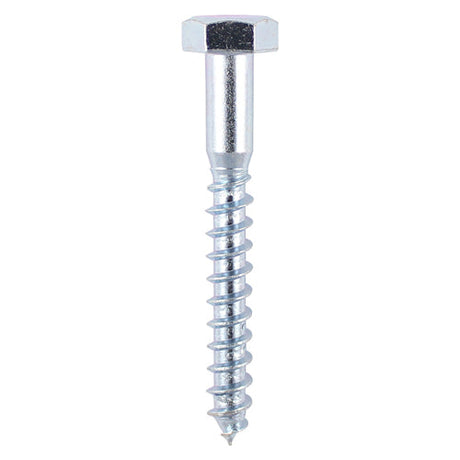 This is an image of Timco - Coach Screws - Hex - Zinc 6.0 x 50mm - (120 PCS TIMbag) 0650CSCB