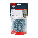 This is an image of Timco - Coach Screws - Hex - Zinc 6.0 x 50mm - (120 PCS TIMbag) 0650CSCB