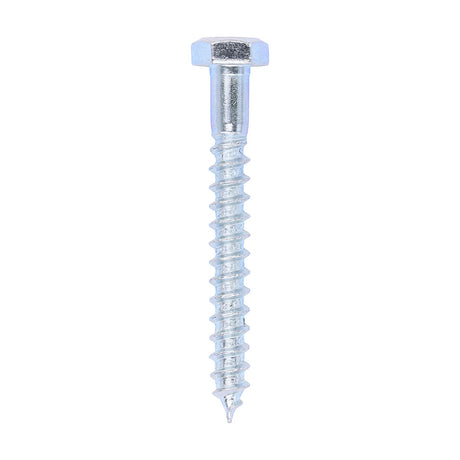 This is an image of Timco - Coach Screws - Hex - Zinc 6.0 x 50mm - (200 PCS Box) 0650CSC