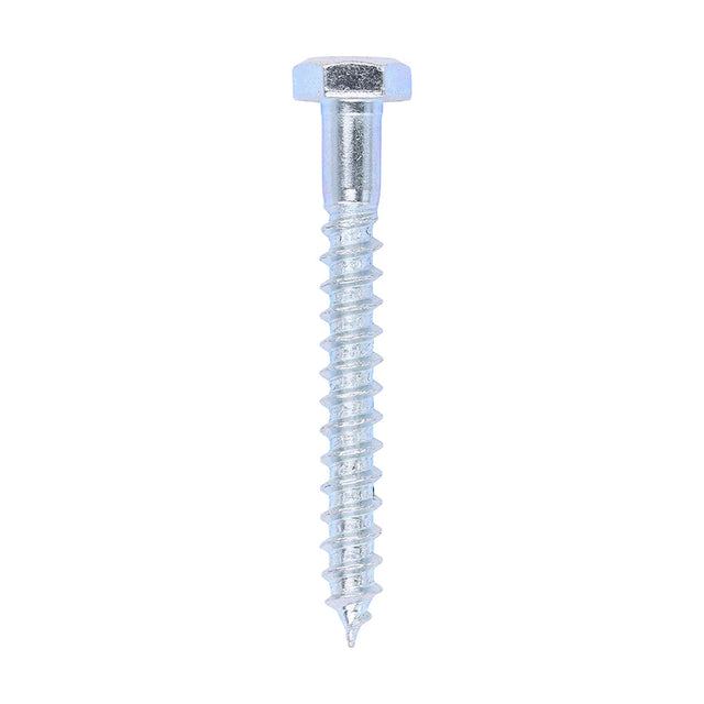 This is an image of Timco - Coach Screws - Hex - Zinc 6.0 x 50mm - (200 PCS Box) 0650CSC