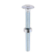 This is an image of Timco - Carriage Bolts & Hex Nuts - Zinc M6 x 60mm - (100 PCS Box) 0660CB