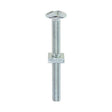 This is an image of Timco - Roofing Bolts with Square Nuts - Zinc M6 x 60mm - (100 PCS Box) 0660RB