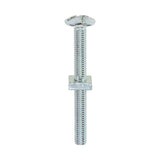 This is an image of Timco - Roofing Bolts with Square Nuts - Zinc M6 x 60mm - (100 PCS Box) 0660RB