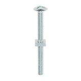 This is an image of Timco - Roofing Bolts with Square Nuts - Zinc M6 x 70mm - (100 PCS Box) 0670RB