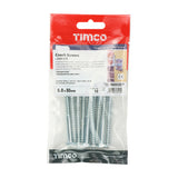 This is an image of Timco - Coach Screws - Hex - Zinc 6.0 x 80mm - (10 PCS TIMpac) 0680CSCP