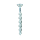 This is an image of Timco - Twin-Threaded Woodscrews - PZ - Double Countersunk - Zinc 7 x 1 1/2" - (200 PCS Box) 07112CWZ