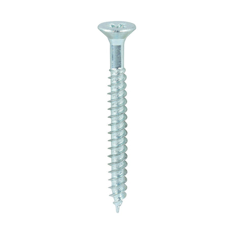 This is an image of Timco - Twin-Threaded Woodscrews - PZ - Double Countersunk - Zinc 7 x 1 1/2" - (200 PCS Box) 07112CWZ