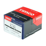 This is an image of Timco - Twin-Threaded Woodscrews - PZ - Double Countersunk - Zinc 7 x 1 1/2" - (200 PCS Box) 07112CWZ