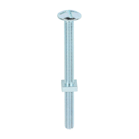 This is an image of Timco - Roofing Bolts with Square Nuts - Zinc M8 x 100mm - (50 PCS Box) 08100RB