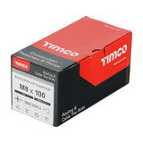 This is an image of Timco - Roofing Bolts with Square Nuts - Zinc M8 x 100mm - (50 PCS Box) 08100RB