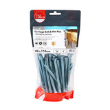 This is an image of Timco - Carriage Bolts & Hex Nuts - Zinc M8 x 110mm - (35 PCS TIMbag) 08110CBB