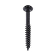 This is an image of Timco - Blackjax Woodscrews - PZ - Round - Black Organic 8 x 1 1/2" - (200 PCS Box) 08112BJC