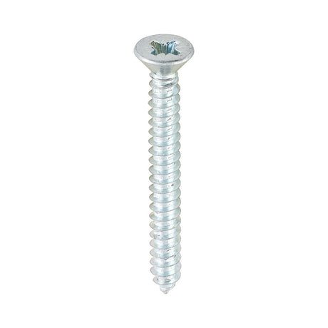 This is an image of Timco - Self-Tapping Screws - PZ - Countersunk - Zinc 8 x 1 1/2" - (200 PCS Box) 08112CCAZS