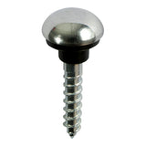 This is an image of Timco - Mirror Screws - Zinc - Chrome Dome 8 x 1 1/2" - (8 PCS TIMpac) 08112CMIRP