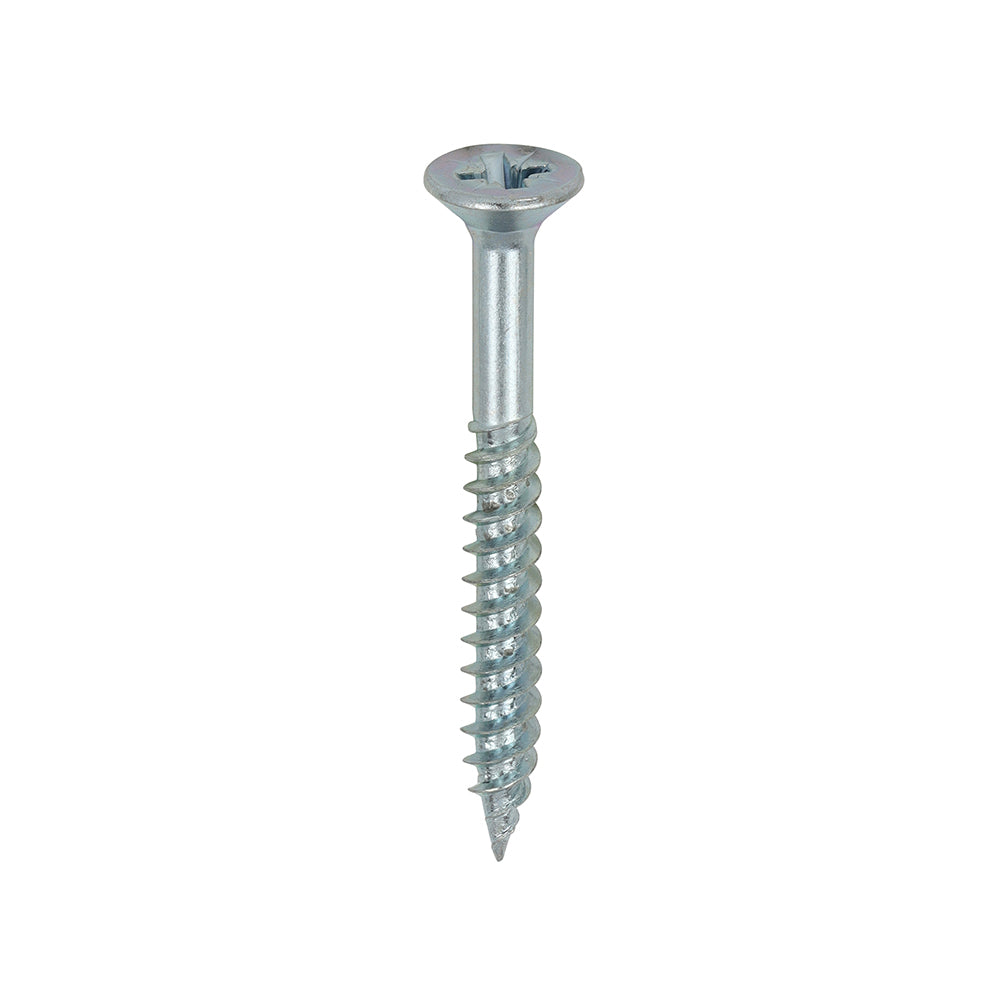 This is an image of Timco - Twin-Threaded Woodscrews - PZ - Double Countersunk - Zinc 8 x 1 1/2" - (200 PCS Box) 08112CWZ