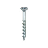 This is an image of Timco - Twin-Threaded Woodscrews - PZ - Double Countersunk - Zinc 8 x 1 1/2" - (200 PCS Box) 08112CWZ