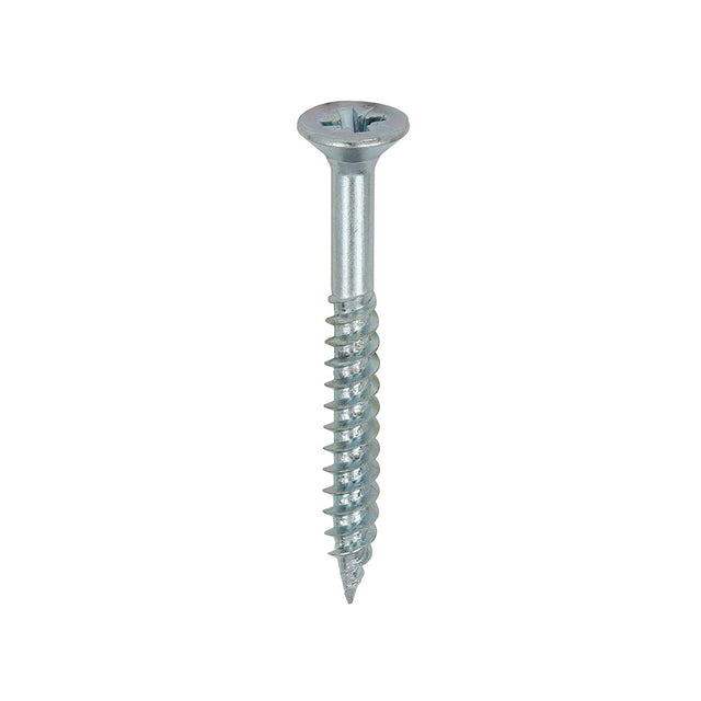 This is an image of Timco - Twin-Threaded Woodscrews - PZ - Double Countersunk - Zinc 8 x 1 1/2" - (200 PCS Box) 08112CWZ