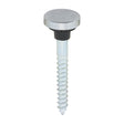 This is an image of Timco - Mirror Screws - Zinc - Chrome Flat 8 x 1 1/2" - (8 PCS TIMpac) 08112FCMIRP