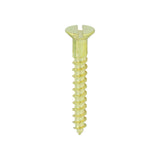 This is an image of Timco - Solid Brass Timber Screws - SLOT - Countersunk 8 x 1 1/4" - (200 PCS Box) 08114CBS