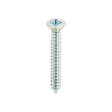 This is an image of Timco - Self-Tapping Screws - PZ - Countersunk - Zinc 8 x 1 1/4" - (200 PCS Box) 08114CCAZS