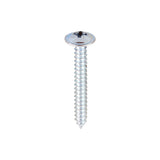 This is an image of Timco - Metal Tapping Screws - PZ - Flange - Self-Tapping - Zinc 8 x 1 1/4" - (200 PCS Box) 08114CFAZS