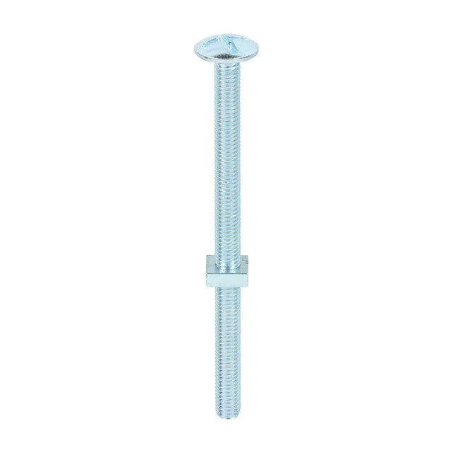 This is an image of Timco - Roofing Bolts with Square Nuts - Zinc M8 x 120mm - (50 PCS Box) 08120RB